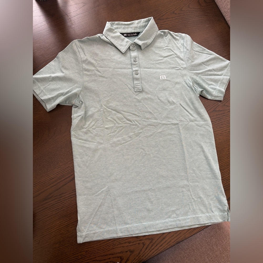 Travis Mathew Light Gray Polo Shirt